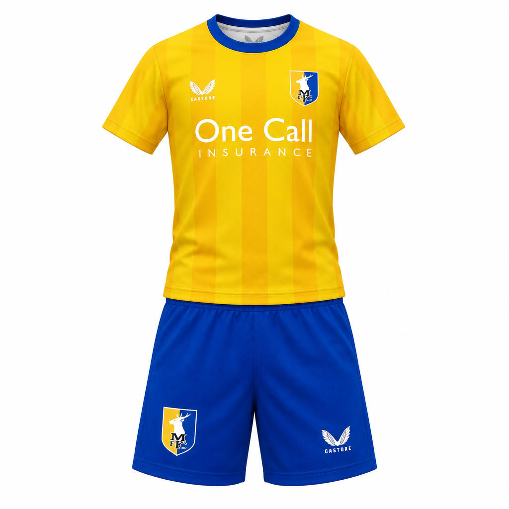 Castore Mansfield Town 2024/25 home mini kit