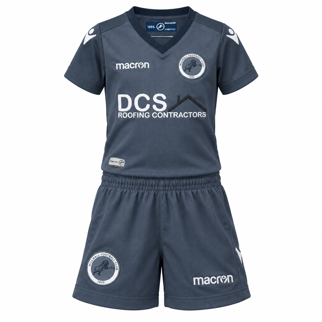 Macron Millwall 2018/19 away shirt and shorts