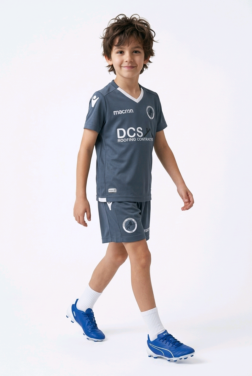 Macron Millwall 2018/19 away shirt and shorts