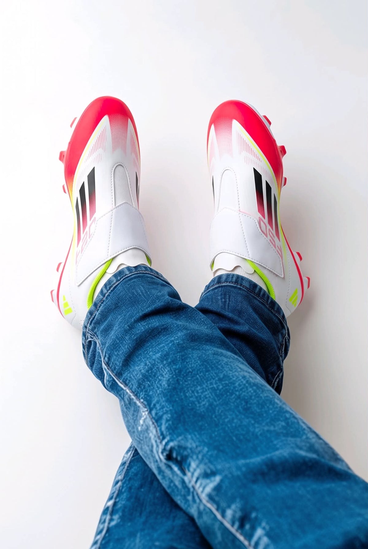 Adidas F50 club kids hook and loop firm ground football boots